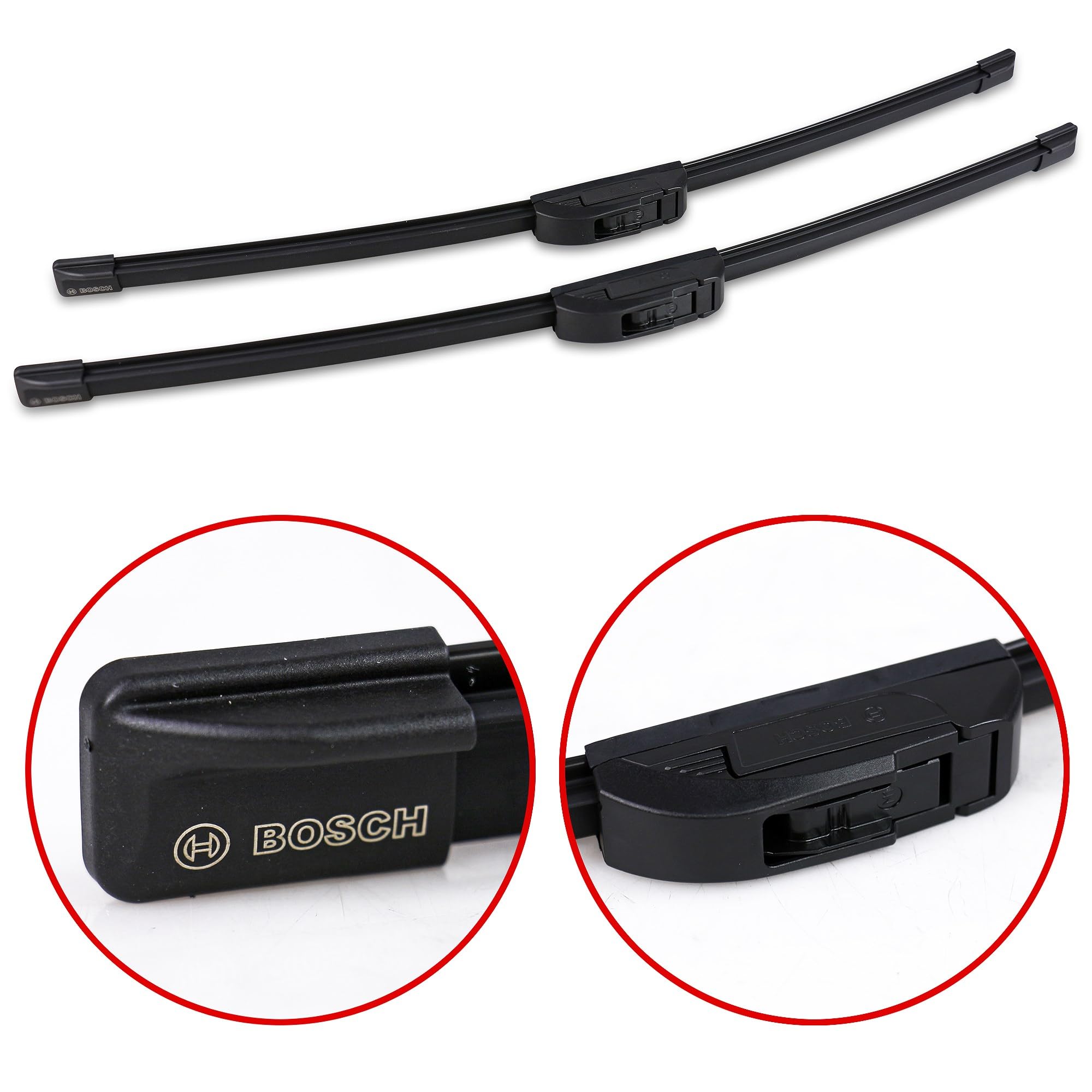 BOSCH Aerotwin Retro Silecek Seti Jeep Grand Cherokee (2005-2011), Audi A4 B6 (2000-2004), Peugeot 206 (1999-2009), Renault Clio II (1998-2010) [530/530 mm] AR530S 3397118903