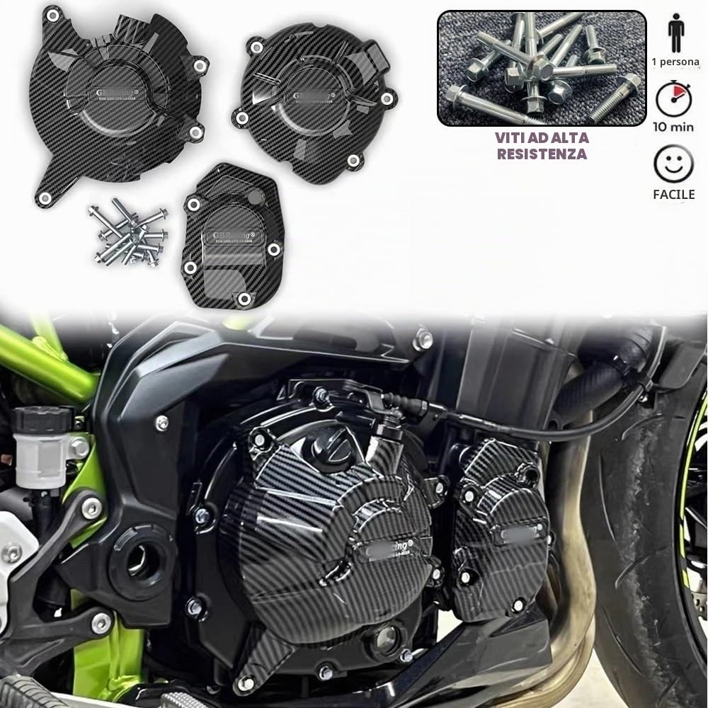 coperchio statore carter Custodia Protettiva Copertura Motore Moto Per Ka&wasaki Per Z900 Per Z900SE 2017-2024 Coperture Motore Protezioni