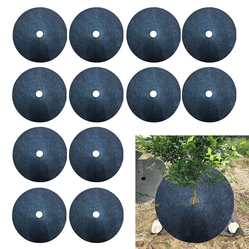 12 szt. Mulcz Pierścień Ochronny Drzewa Mata Włóknina(42cm)