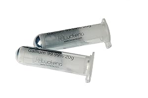 Luciteria Science Gallium Metal 99.99% Pure 40 Grams