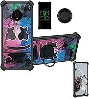 Vista 45 de Blu Studio Mini 2023 - Funda compatible con Blu Studio Mini 2023 [PC duro + silicona suave] [soporte de anillo] [efecto luminoso] YGH-BQ