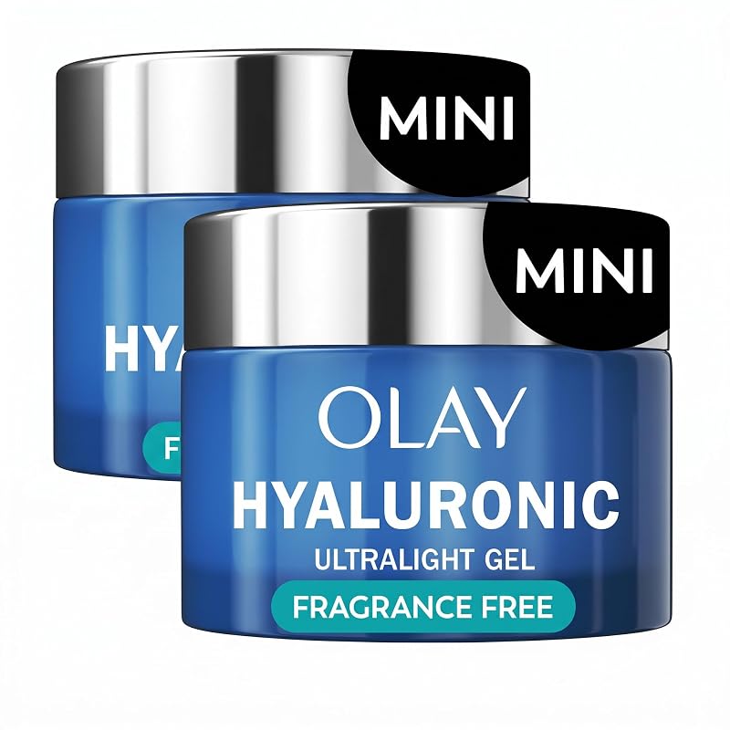 Olay Regenerist Hyaluronic + Peptide 24 Hidratante Facial em Gel sem Fragrância, 14 g, Pacote com 2