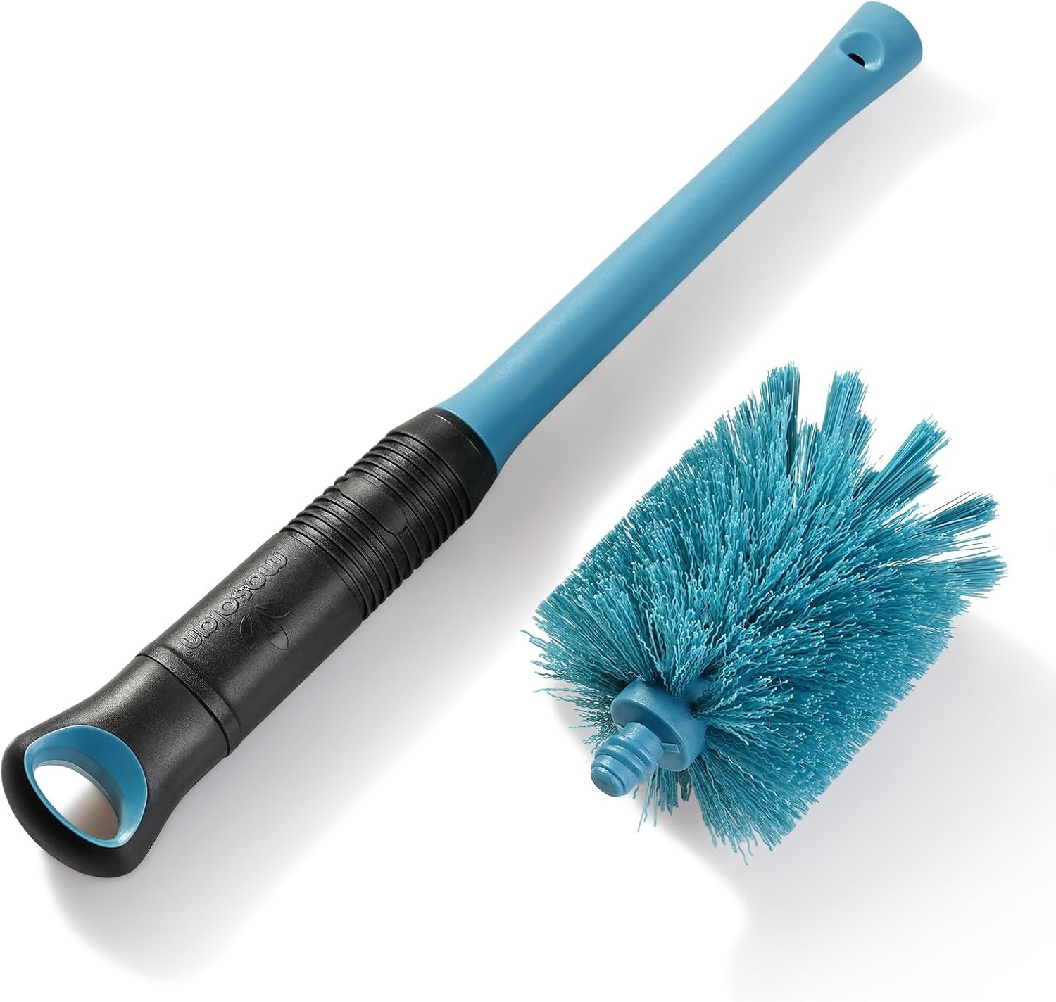 MOSOLAN 2-in-1 Bottle Brush Refills, 3 Pack Replacement Brush Heads, Smokey Blue