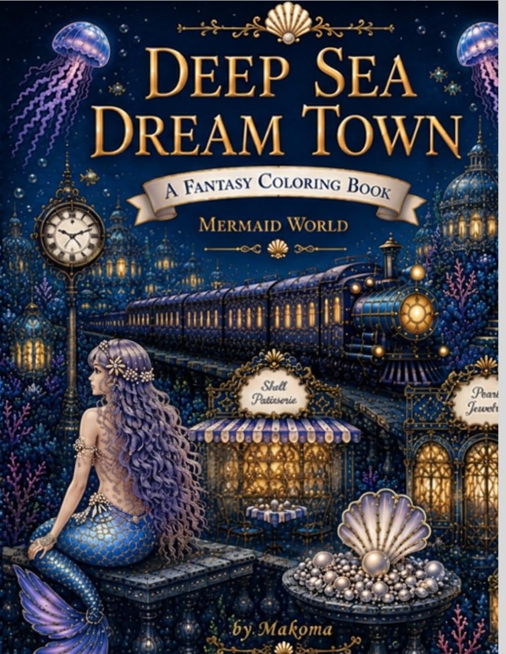 Deep Sea Dream Town: A Fantasy Coloring Book
