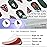 DUKASOU Christmas Semi Cured Gel Nail Strips, 28 pcs Xtmas Style Gel Nail Stickers Work with Any UV Lamp, Salon Quality Nail Art Wrap for Christmas, Include Prep Pads, &Wood Stick Tool