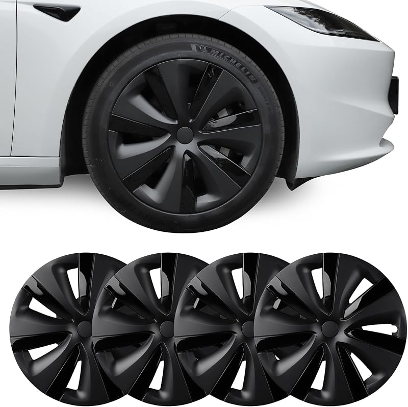 BASENOR Tesla Model 3 Aero Kerékvédő 18 Colos Felni Borító Szett 4db Fekete