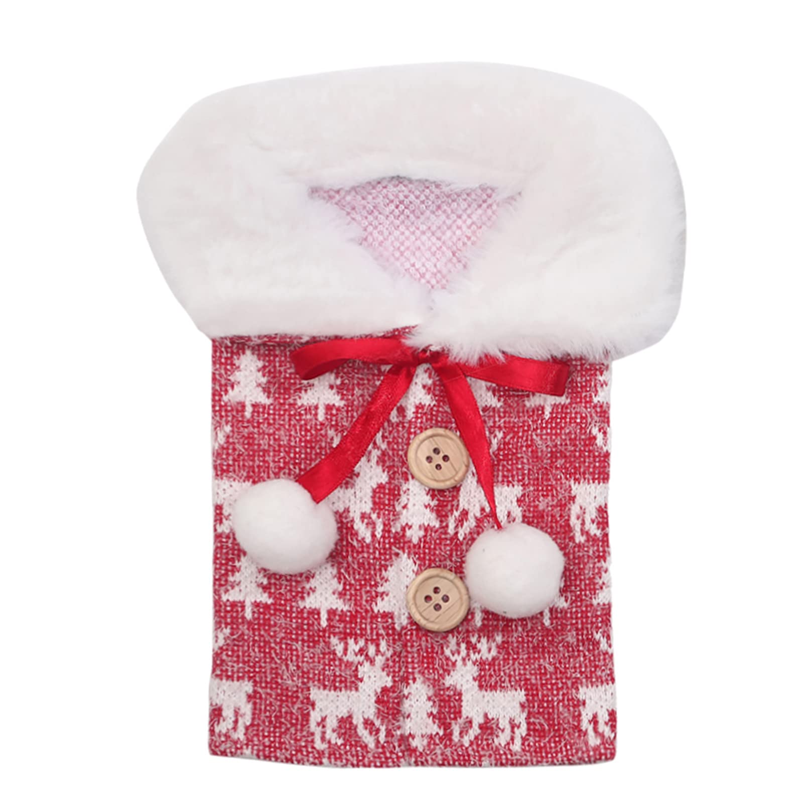 Tniu 1pcs Christmas Sweater Wine Bottle Cover Champagne Holder