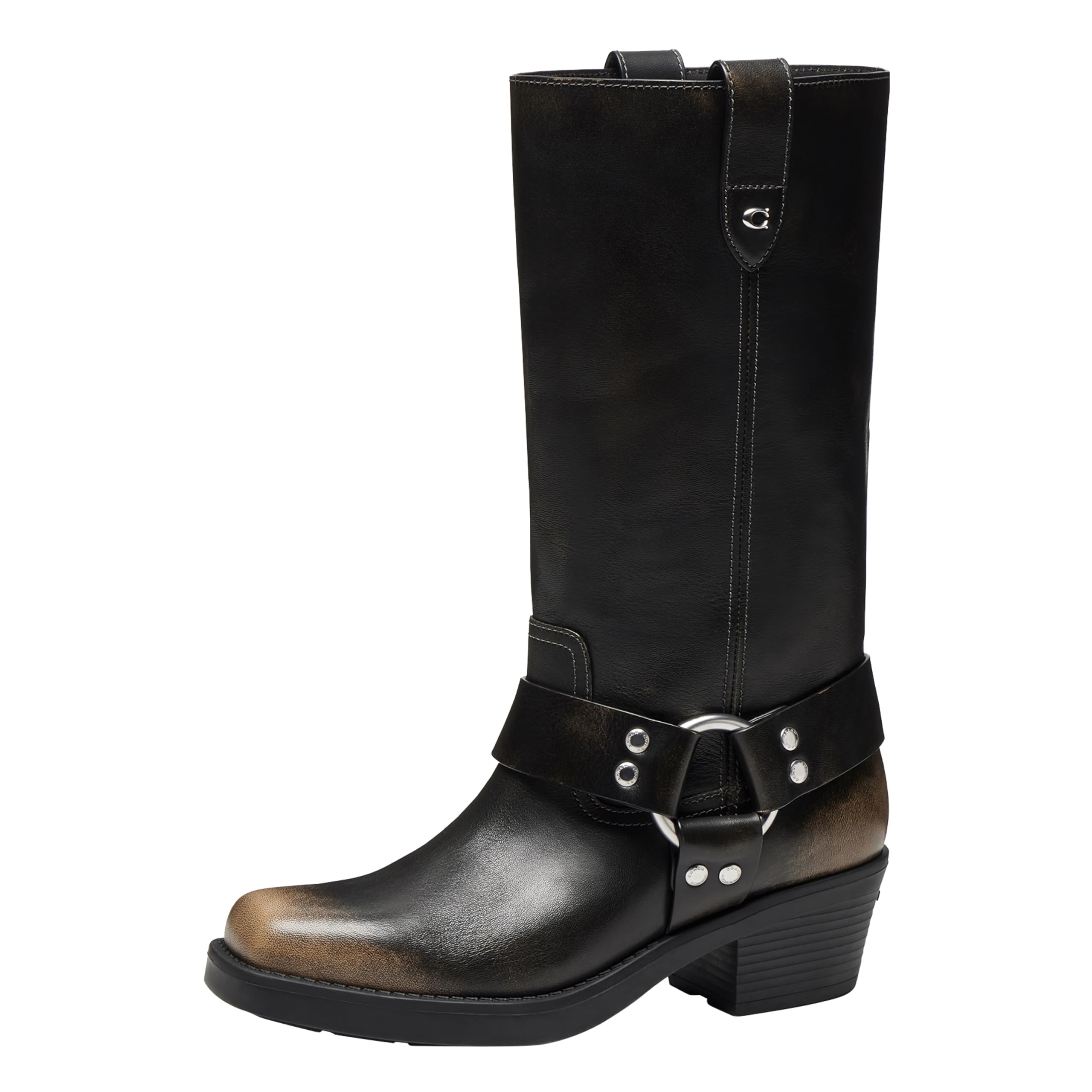 COACH womens Harness Loved Leather Boot