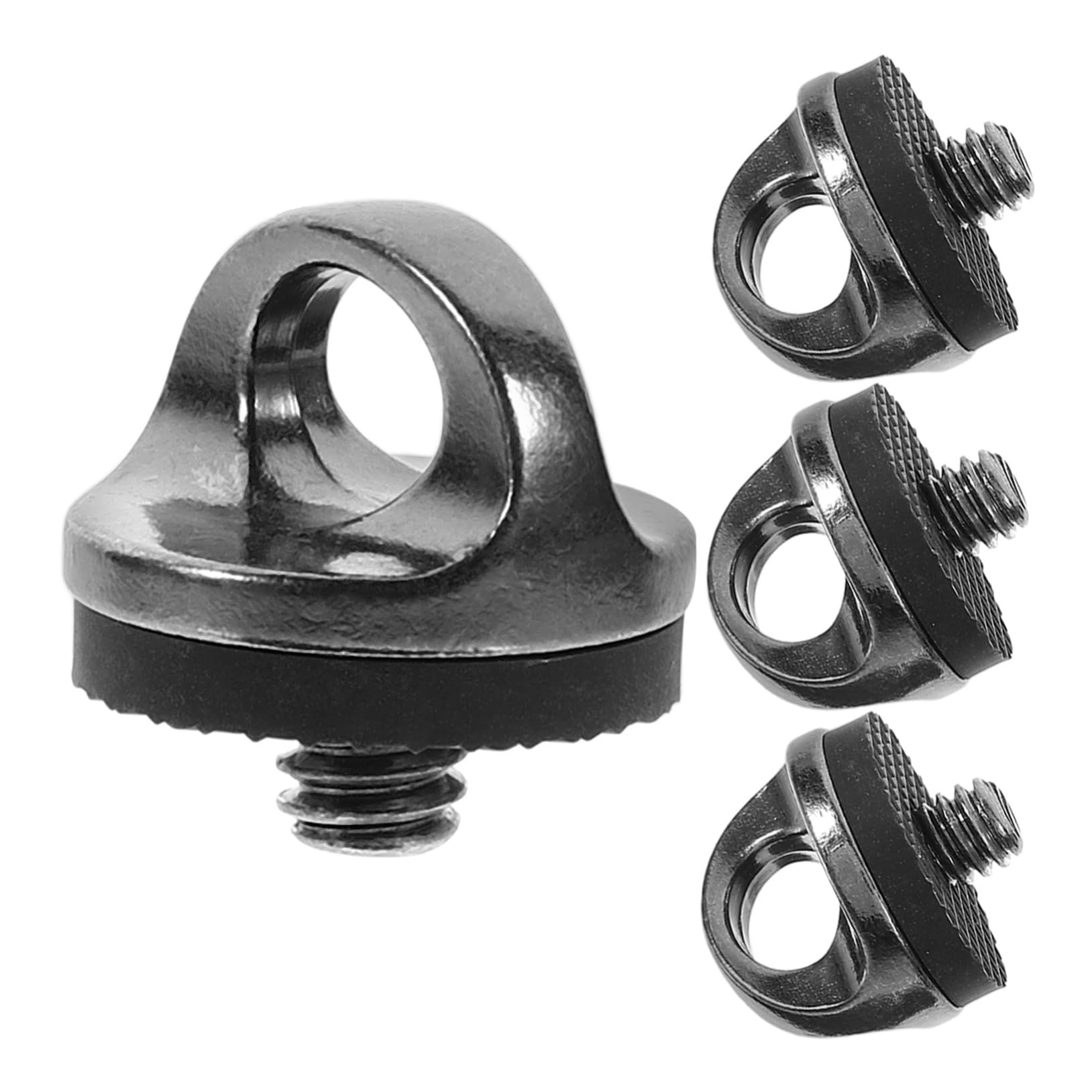 Homoyoyo Clip De Cámara De Mochila Abrazadera De Montaje De La Cámara para Plataforma Titanio Tornillo De Liberación Rápida Arreglar Montar Aleación De Zinc Dark Grey 4 Piezas X 4