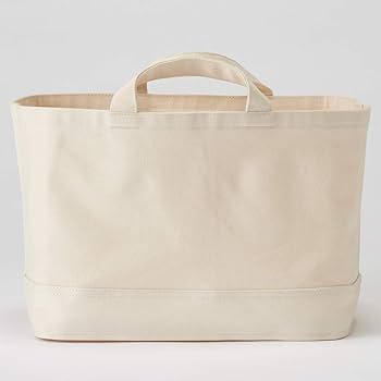 Amazon.co.jp: 無印良品 持ち手付帆布長方形バスケット・大 約幅37