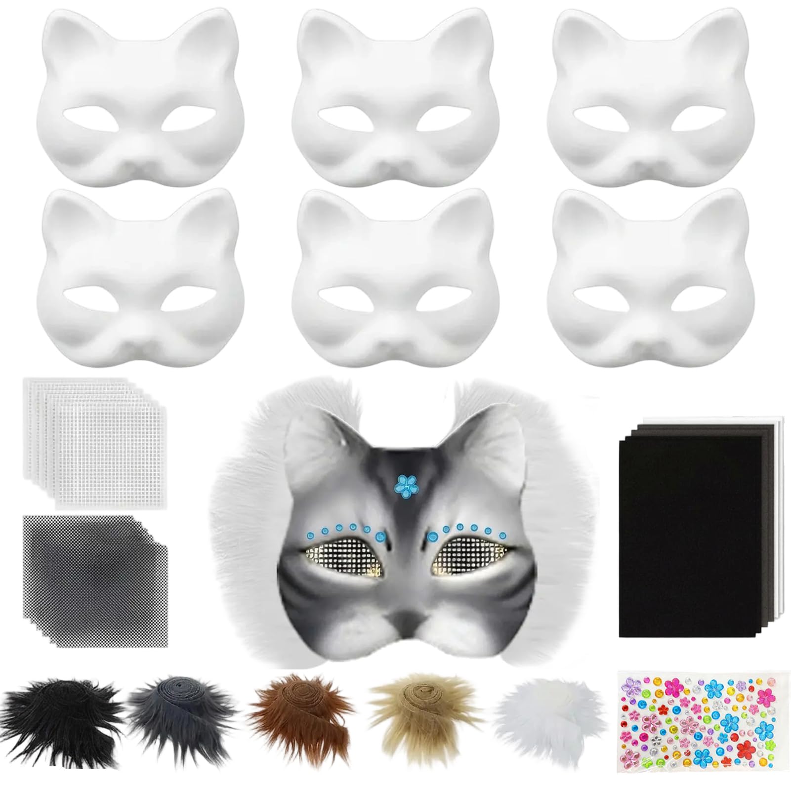 Harsever DIY Cat Mask (Style E)