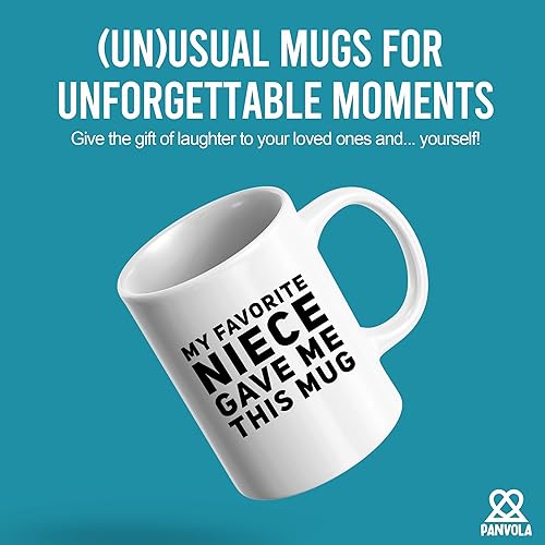 Miniatura 2 de Panvola Taza de café con texto en inglés "My Favorite Niece Gave Me This This ", regalos divertidos para tías y tíos, celebración, para cumpleaños,