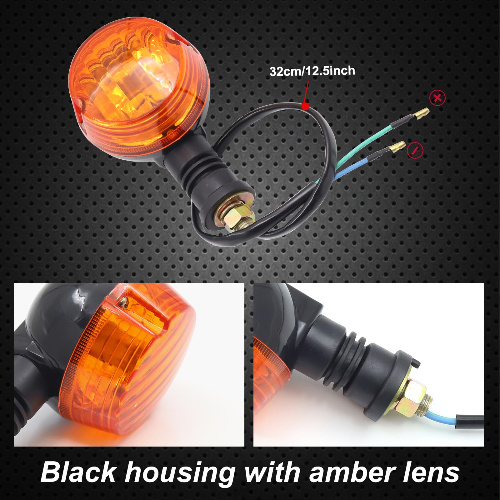 Amazon.com: Ygmylandbb Motorcycle Turn Signal Lights, Round 2PCS