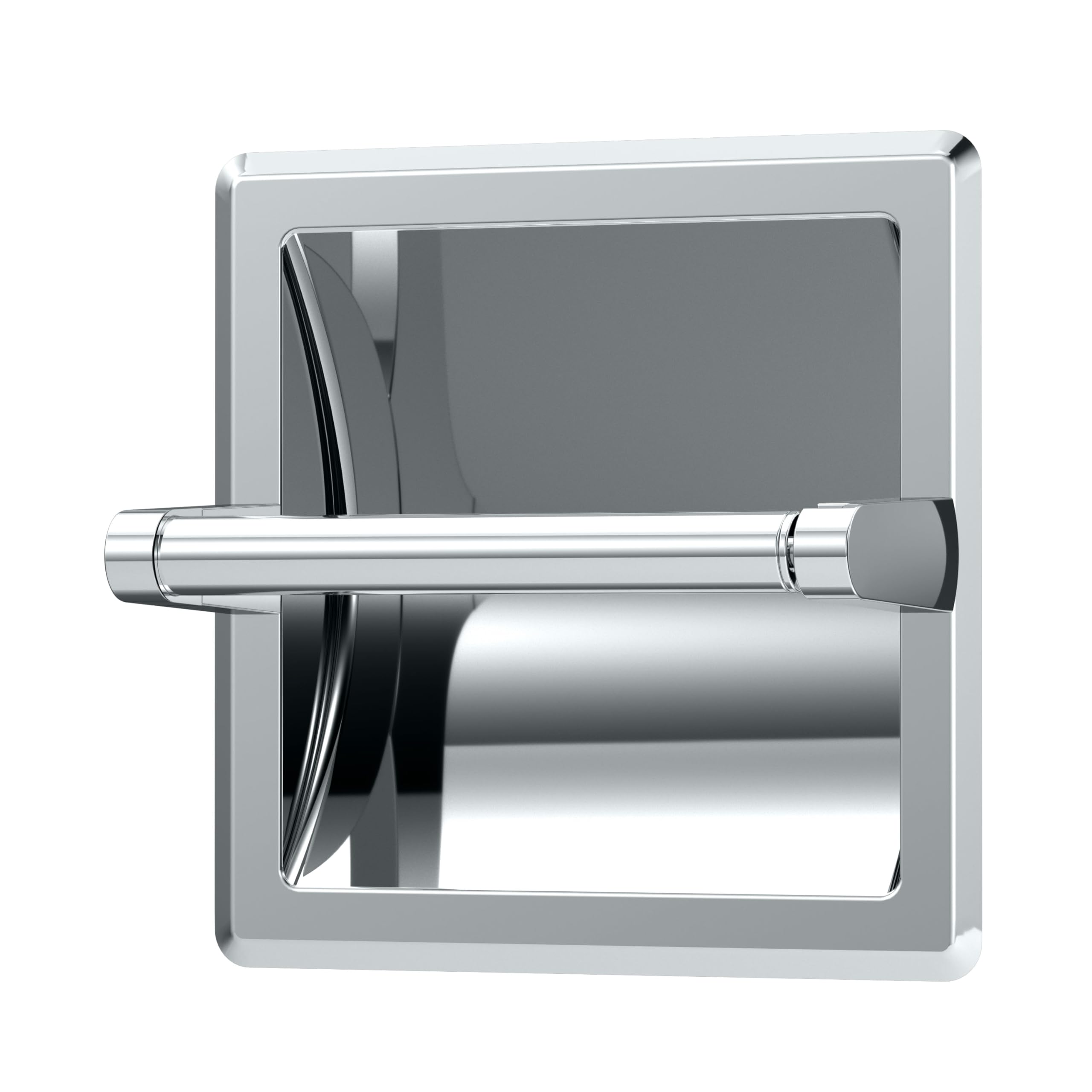 Gatco 750 Recessed Pivoting Toilet Paper Holder, Wall Mounted, Heavy Duty Metal Tissue Holder for Bathroom - Available in Chrome - Image 2
