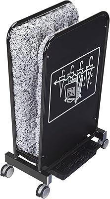 Eco-Friendly Wet Umbrella Dryer, Rainwater Remover Drying Machine, EGI Special Color Coating, 3-Liter Bucket, Caster Wheels, Non-Woven Fabric Cover Included Black