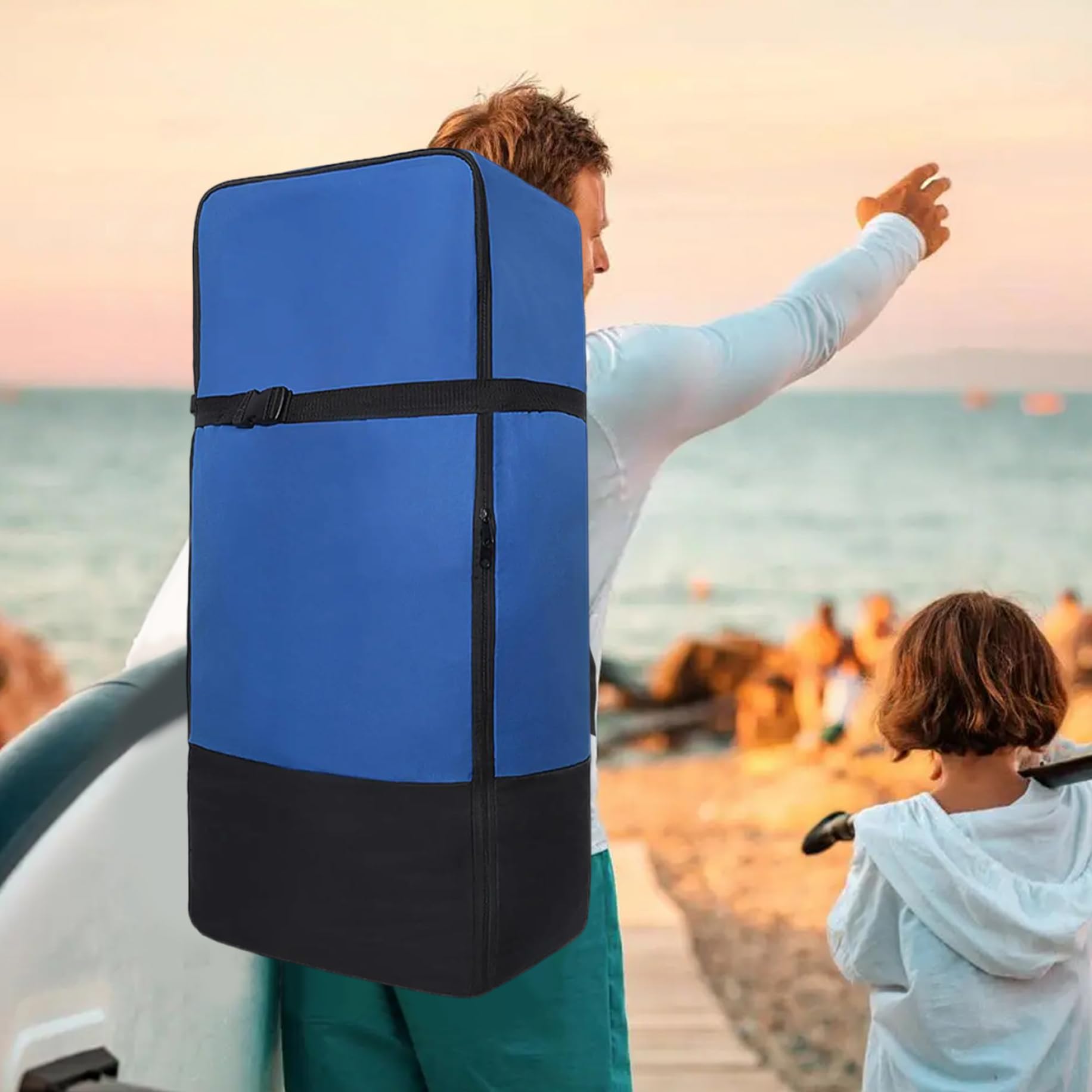 Zaino da 36x17x12 Pollici per Paddle Board con Sedile, in Tessuto Oxford 900D, Ideale per Viaggi, per gonfiabili e Attrezzatura.