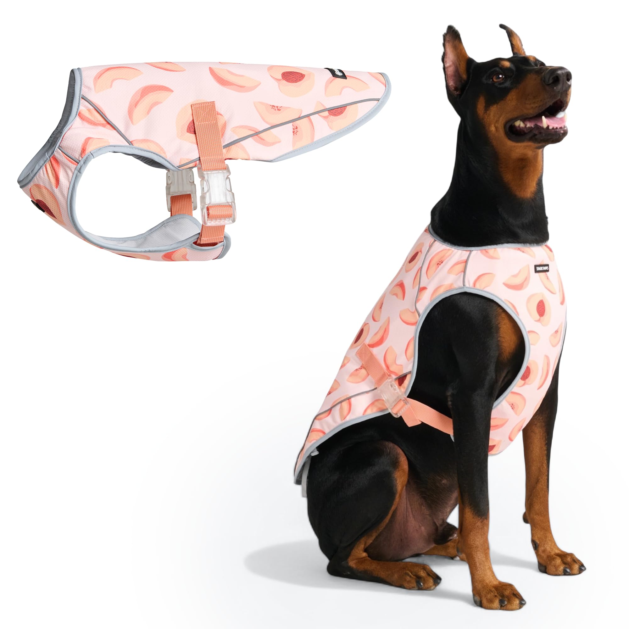 Spark Paws Dog Cooling Vest - Evaporative Summer Cooling, SPF-50 Protection