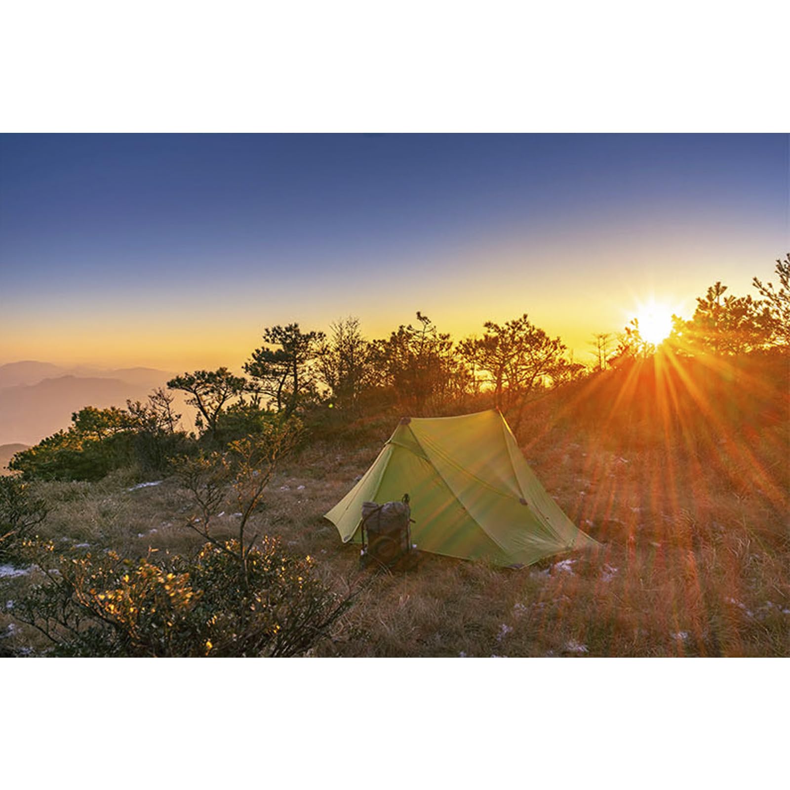 3FULGEAR Lanshan 2 Pro - Tienda de campaña Ultraligera para 2 Personas, 3/4 Estaciones 20D de silnylon para mochileros, Senderismo, Camping, Escalada