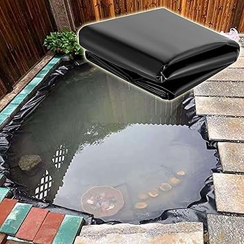 Image QQXY 8 Mil Pond Liner,Black Waterfall Backyard Koi Pond Liner,HDPE Pond Skins Small Fish Pond Liners,for Fish Ponds, Streams Fountains and Water Gardens (Size : 6x6m/236.2x236.2in) Image QQXY 8 Mil Pond Liner,Black Waterfall Backyard Koi Pond Liner,HDPE Pond Skins Small Fish Pond Liners,for Fish Ponds, Streams Fountains and Water Gardens (Size : 6x6m/236.2x236.2in)
