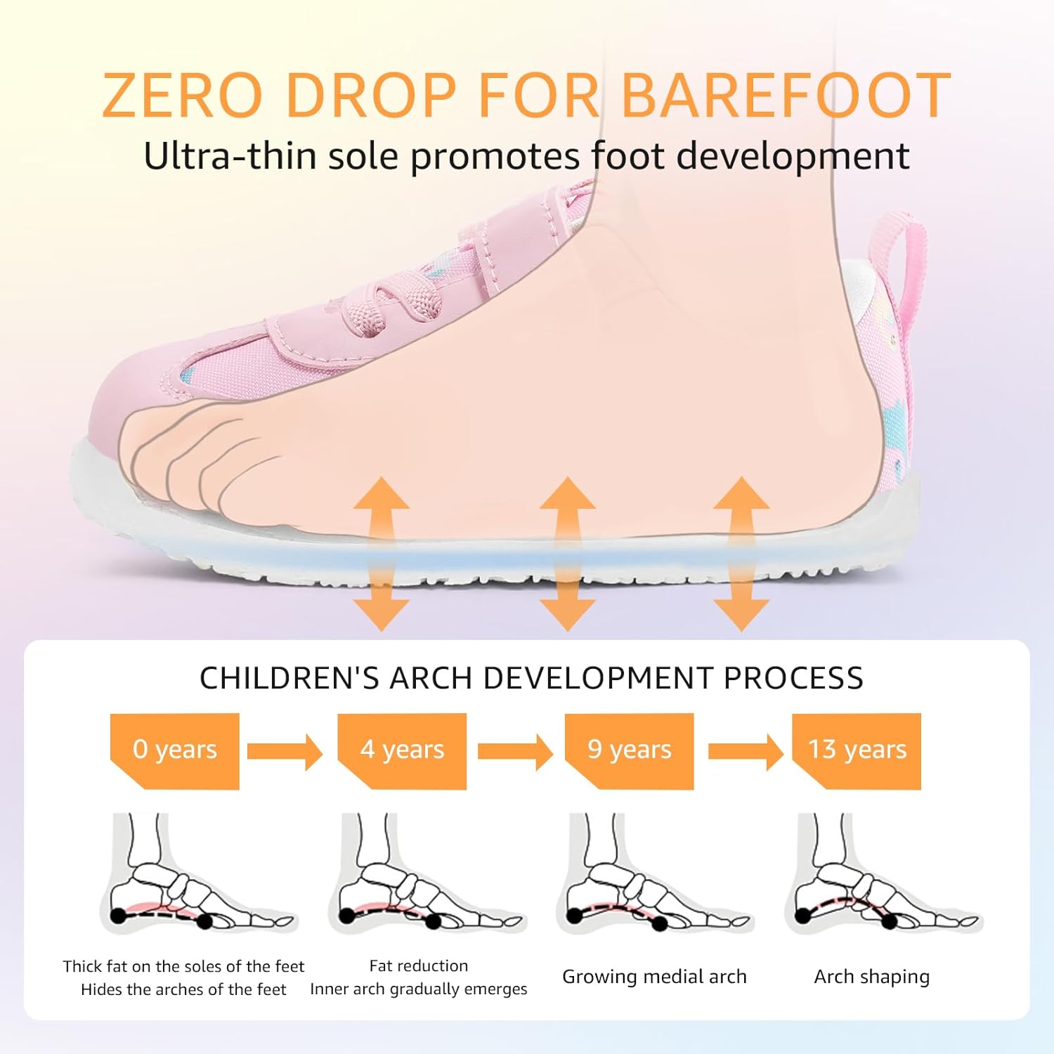 STQ Toddler Girls Boys Wide Toe Barefoot Shoes Kids Walking Tennis Comfort Sneakers Lightweight Breathable Gym Shoe - Image 8