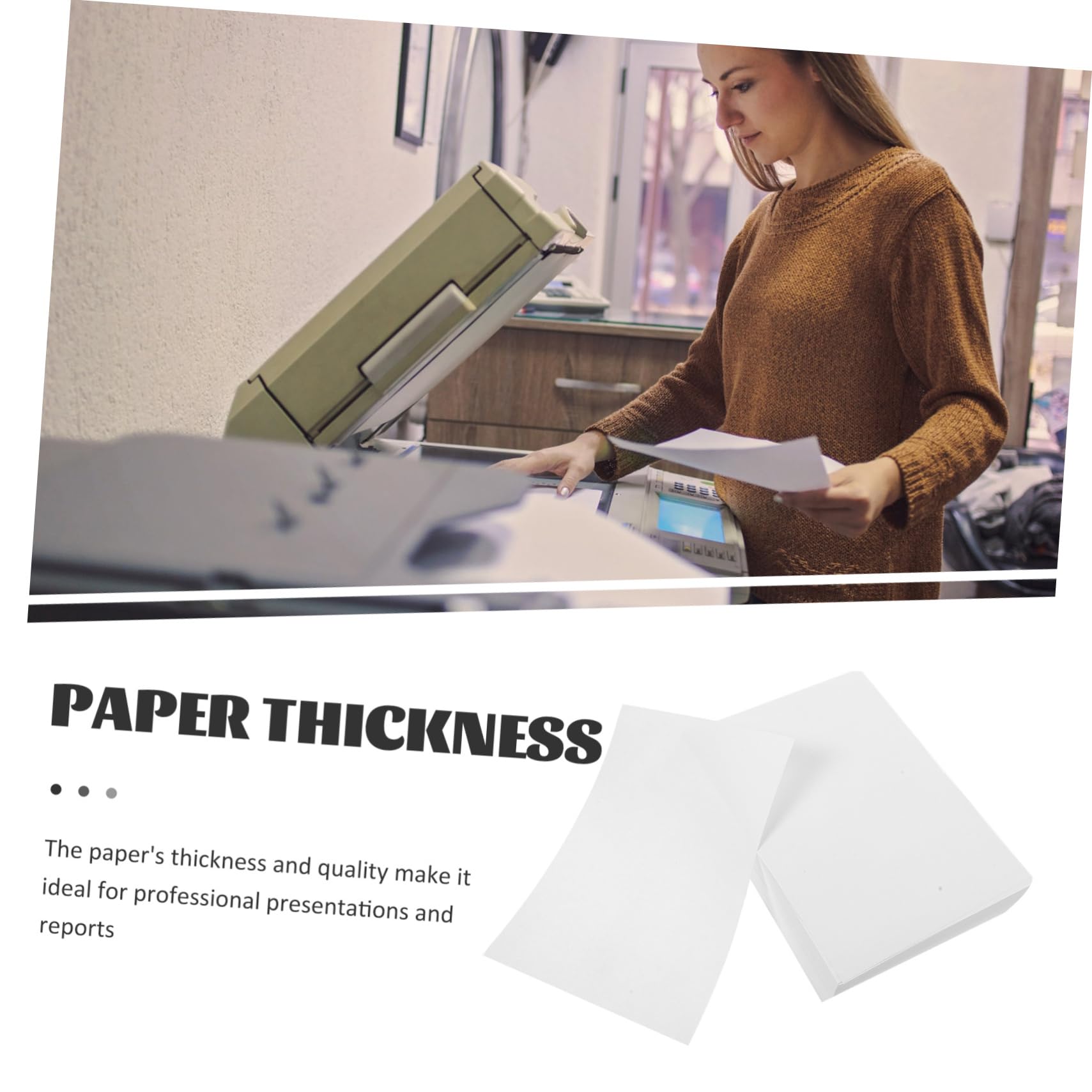 OSALADI Papier Imprimante A5 70G 500 Feuilles Multi-Usages Papier Épais pour Imprimante Recto Verso École et Bureau