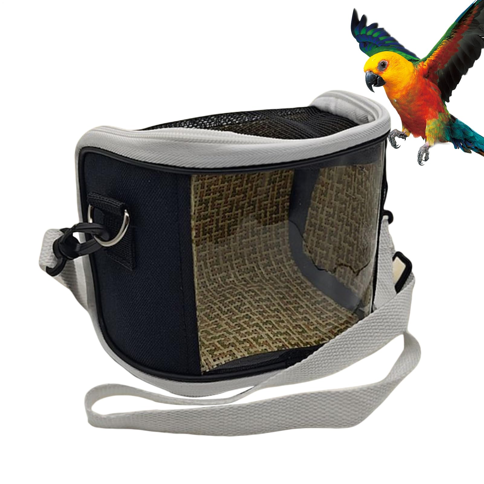Transportín para Aves de Viaje | Jaula De Transporte Exterior para Agapornis - Jaula de Transporte Exterior para Loros | para Guacamayos Periquitos Visitas al Veterinario Paseos — view 10