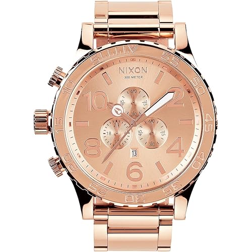 Nixon 51-30 Chrono. 100m Water Resistant Men’s Watch (XL 51mm Watch Face/ 25mm Stainless Steel Band)