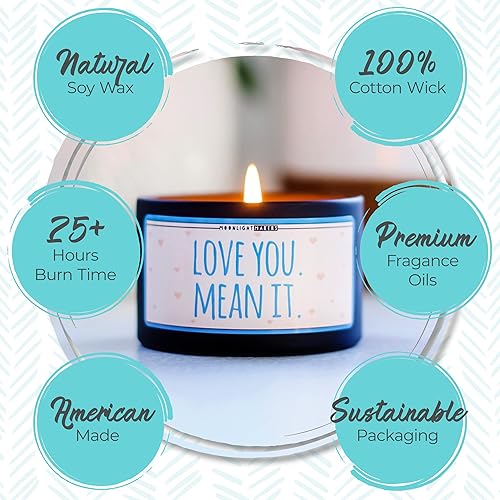 Miniatura 3 de Moonlight Makers New Home Who Dis Candle, Beachwood Scented Handmade Candle, Natural Soy Wax Candle, 25+ Hour Burn Time, 8oz Tin