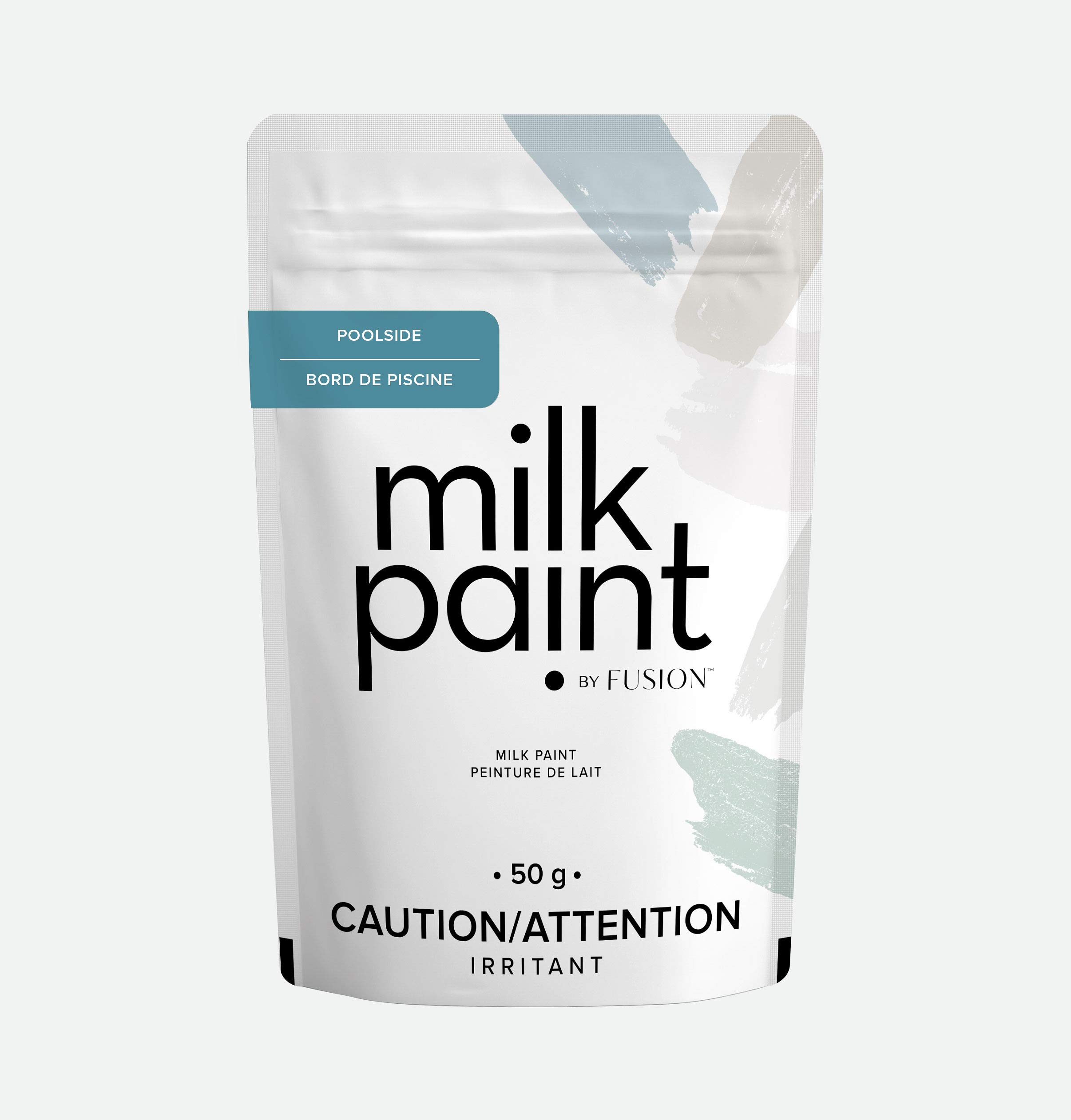 Milk Paint By Fusion, Ultra durable, No Brushstrokes, Zero VOC & Echo Friendly Paint - Poolside - 1.7 Oz