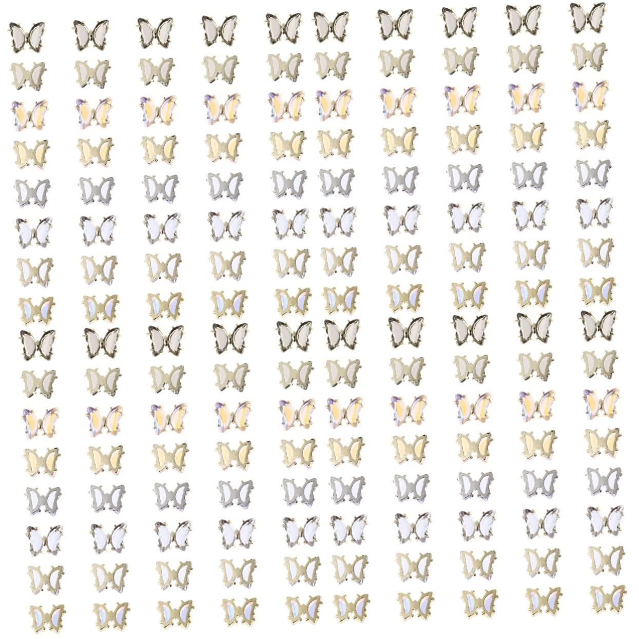 FRCOLOR 160 piezas 3D accesorios de uñas decoración de uñas joyas piedras preciosas de imitación colgante de manicura colgante de uñas cristal decoración apliques joya