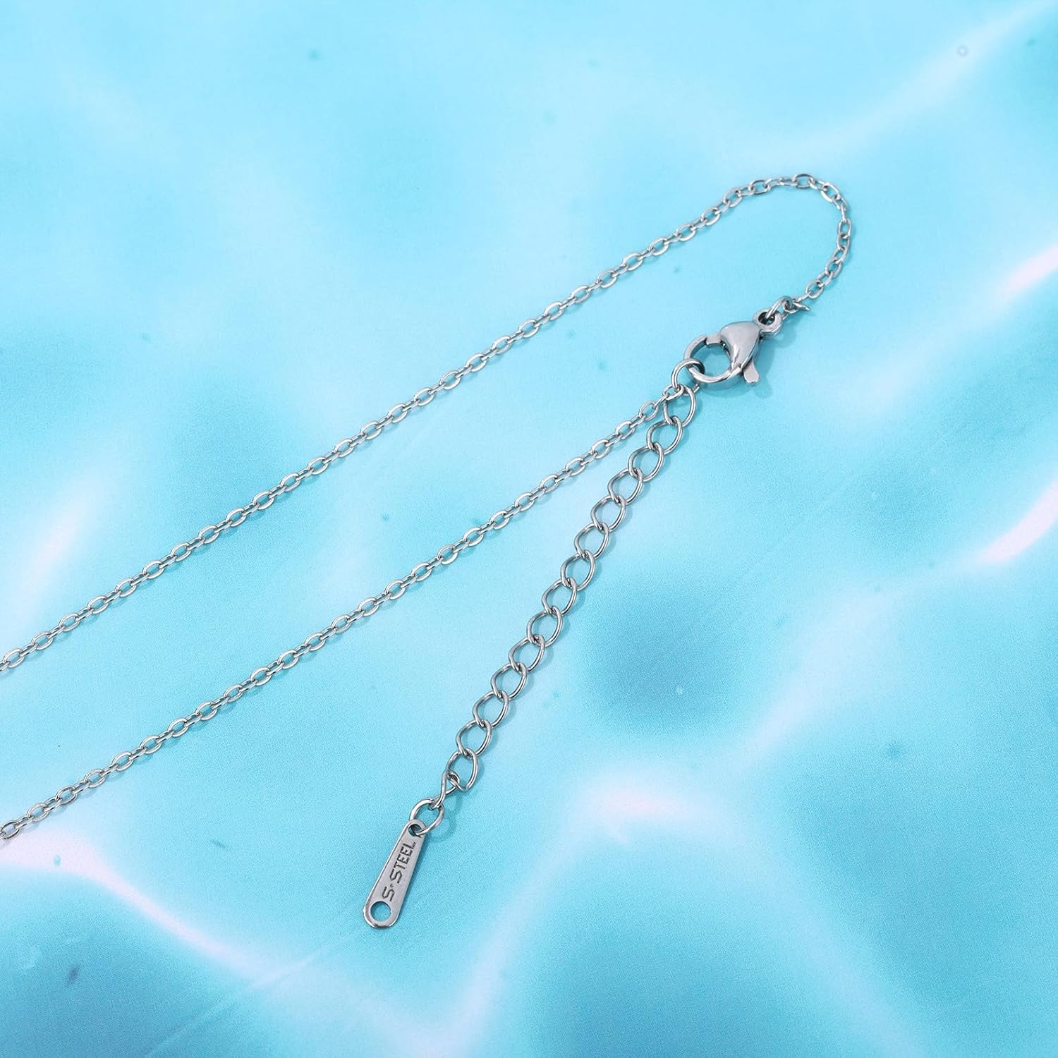 Starfish Charm Necklace for Women, Titanium Steel Starfish Pendant Necklace Stylish Beach Jewelry Gift Summer Sea-Inspired Necklaces Star Fish Jewellery for Women (Silver) - Image 4