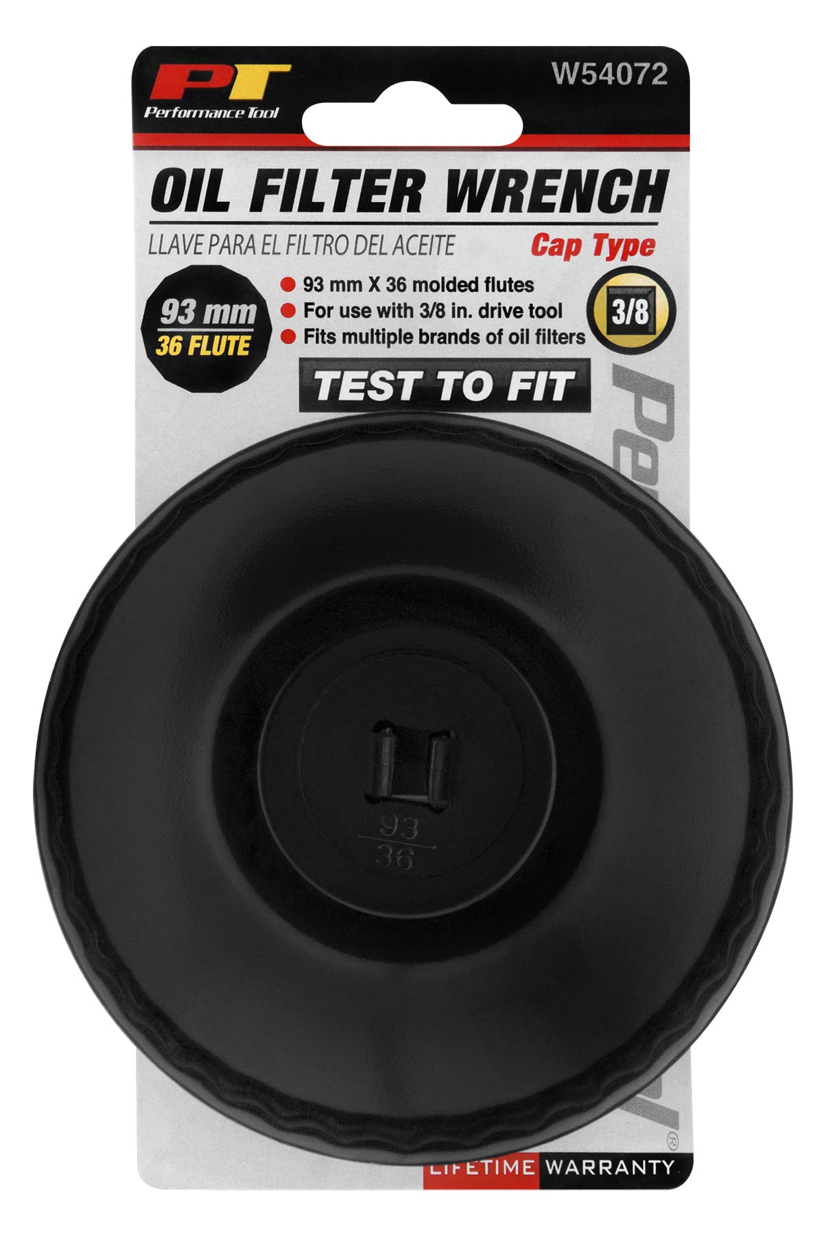 Wilmar W54072 Cap Filter Wrench, 93mm