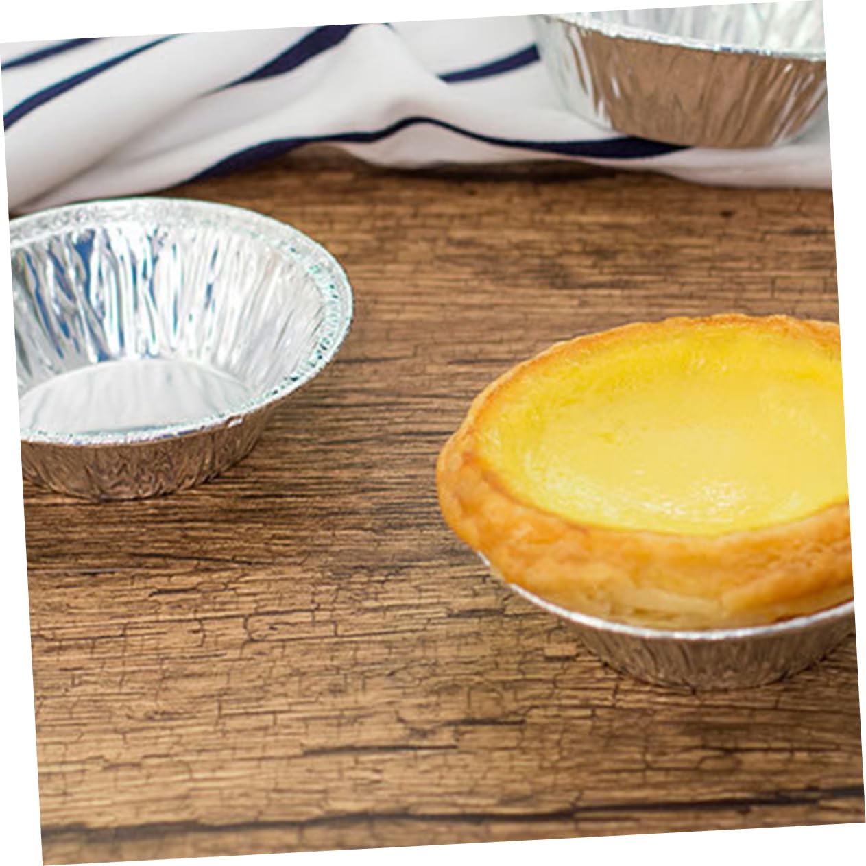MAGICLULU 600 Piezas Sartenes Para Tarta Taza De Pastel De Aluminio Tazas De Muffins De Metal Molde Para Mini Quiches Molde De Bandeja Tazas De Tarta De Huevo Antiadherente Mollete