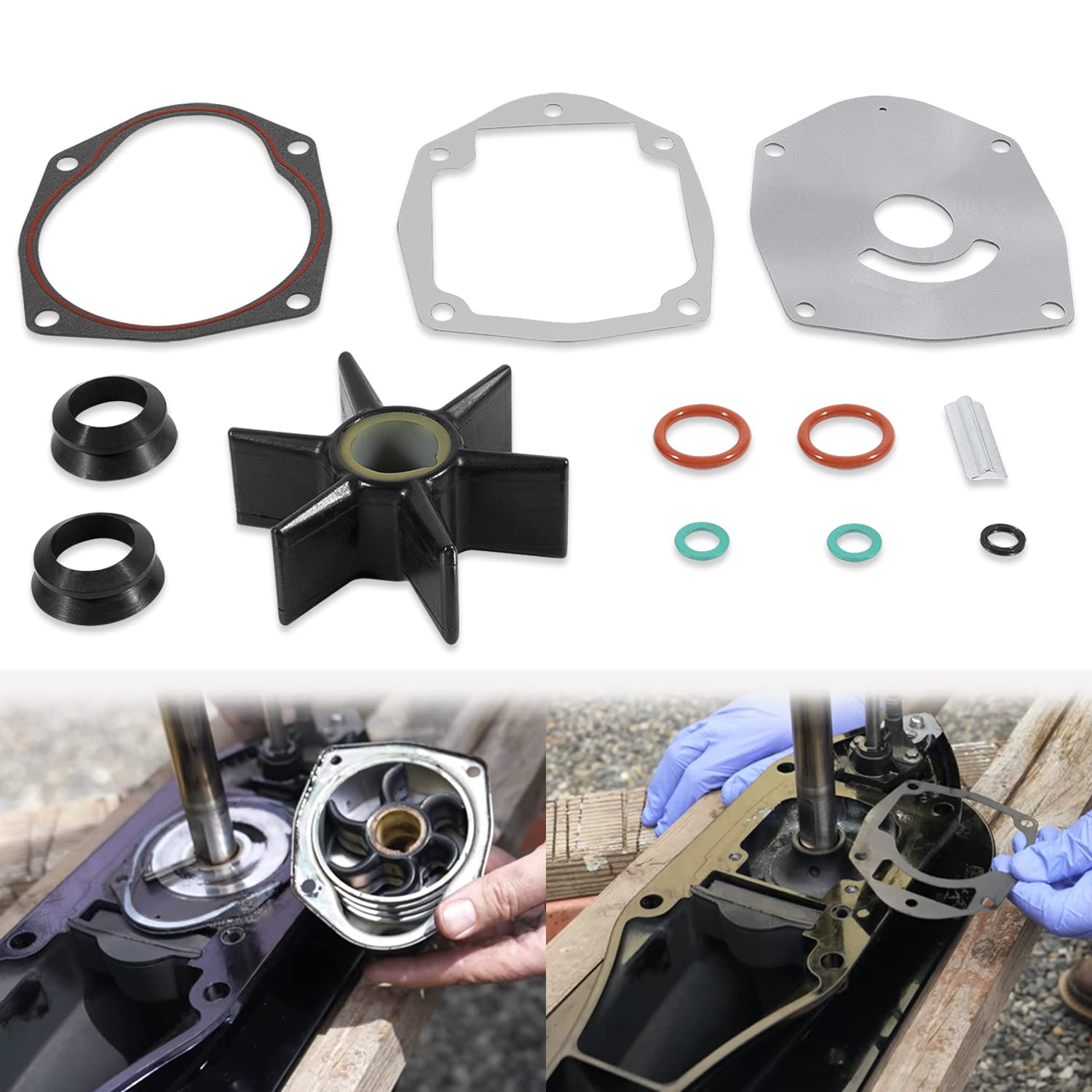Amazon.com: 47-8M0100526 Water Pump Impeller Repair Kit fit for 