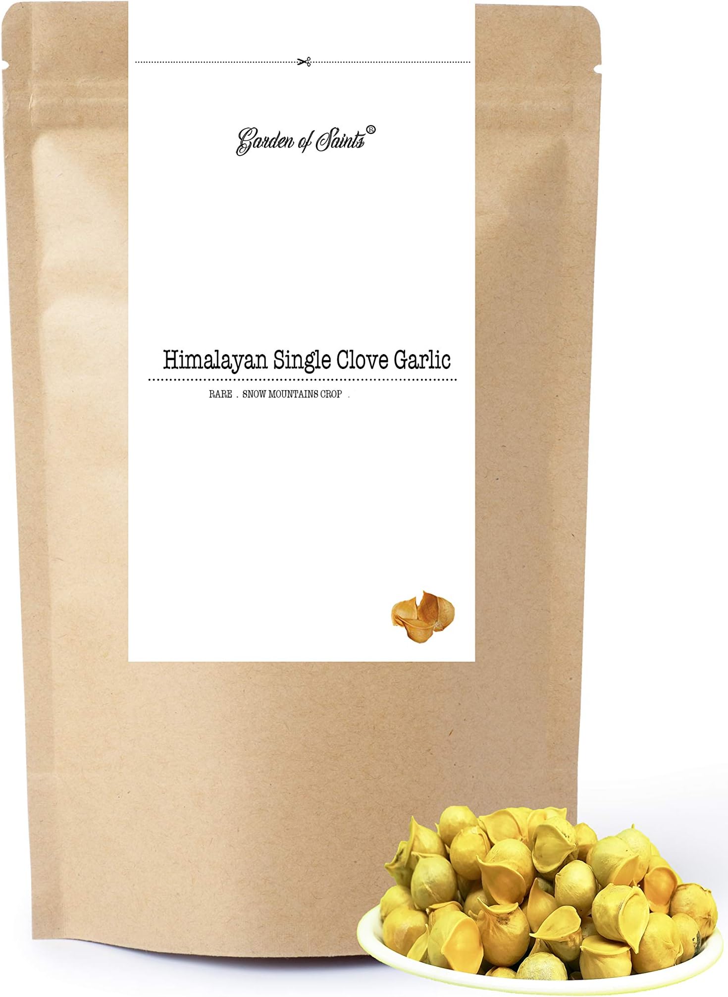 Garden of Saints Kashmiri Lehsun Himalayan Mountain Single Clove Garlic ( 200 Grams )
