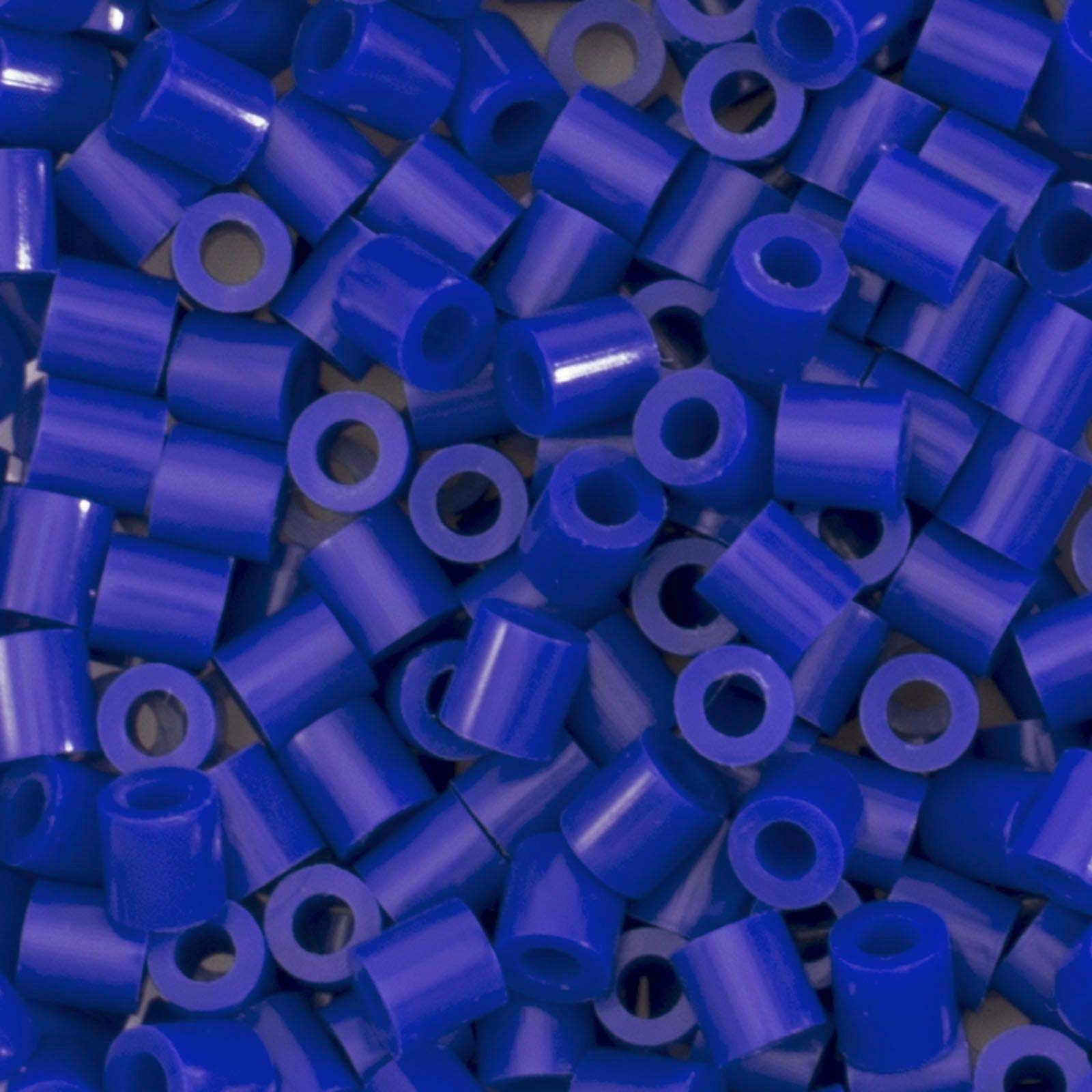 Vaessen Creative Perlas Fusibles, Azul, Set de 1100 Piezas para Manualidades DIY para Niños, Creación de Joyas, Decoraciones Hechas en Casa y Otras Ideas de Manualidades