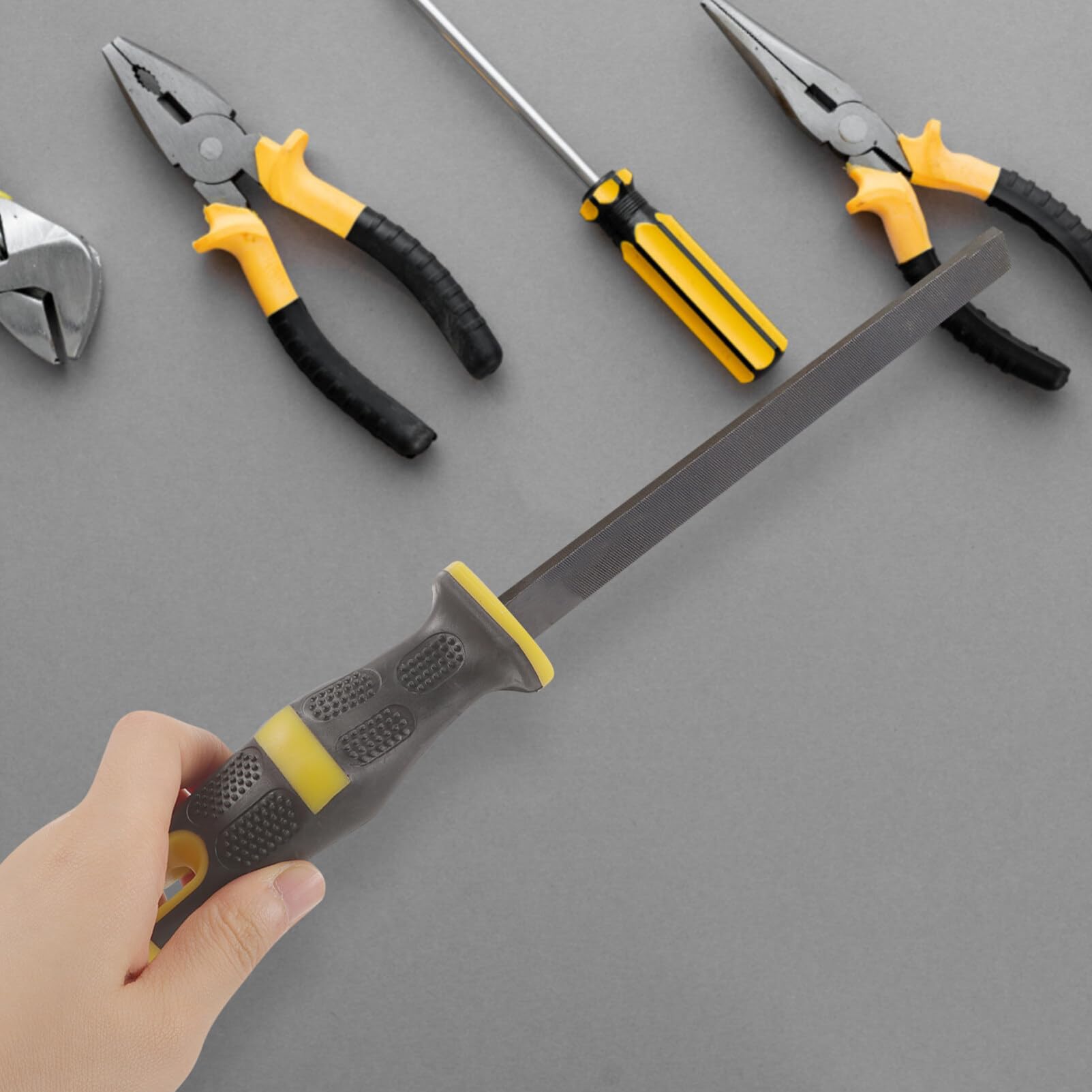 Angoily Poignées de Lime en Tpr et Pp Ergonomiques Antidérapantes Lot de 5 Design Simple et Confortable pour Remplacement et Usage Facile sur Outils de Lime