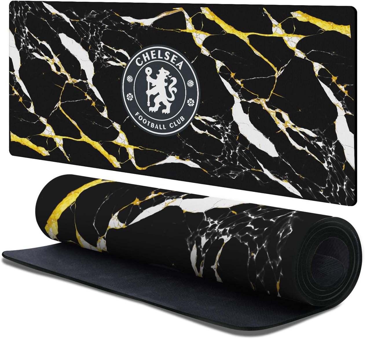 Head Case Designs Officially Licensed Chelsea Football Club Stamford Bridge Stadium Crest Logo 37.4 x 15.75 x 0.16 inches (900 x 400 mm) - XL Gaming Office Desk PC Keyboard Mouse Mat Pad