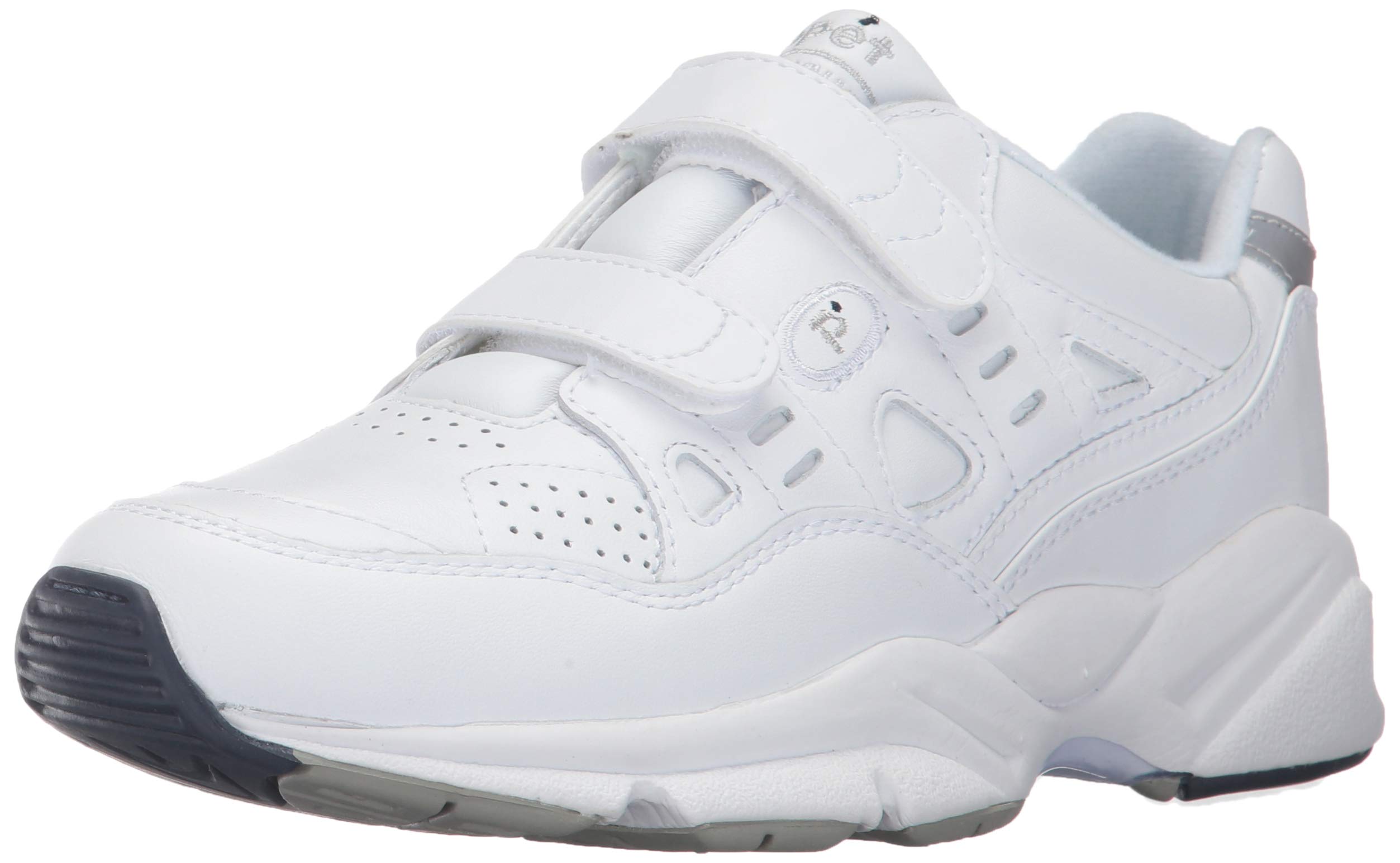 Propet Womens Stability Walker Strap Walking Walking Sneakers Shoes - White