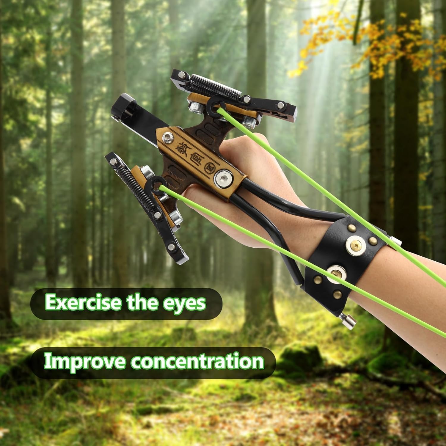Professional Slingshot for Adult, Wrist Rocket with Infrared Slingshot for Hunting Heavy Duty Launching Bands, Outdoor Hunting Sling Shot Professional Adult,