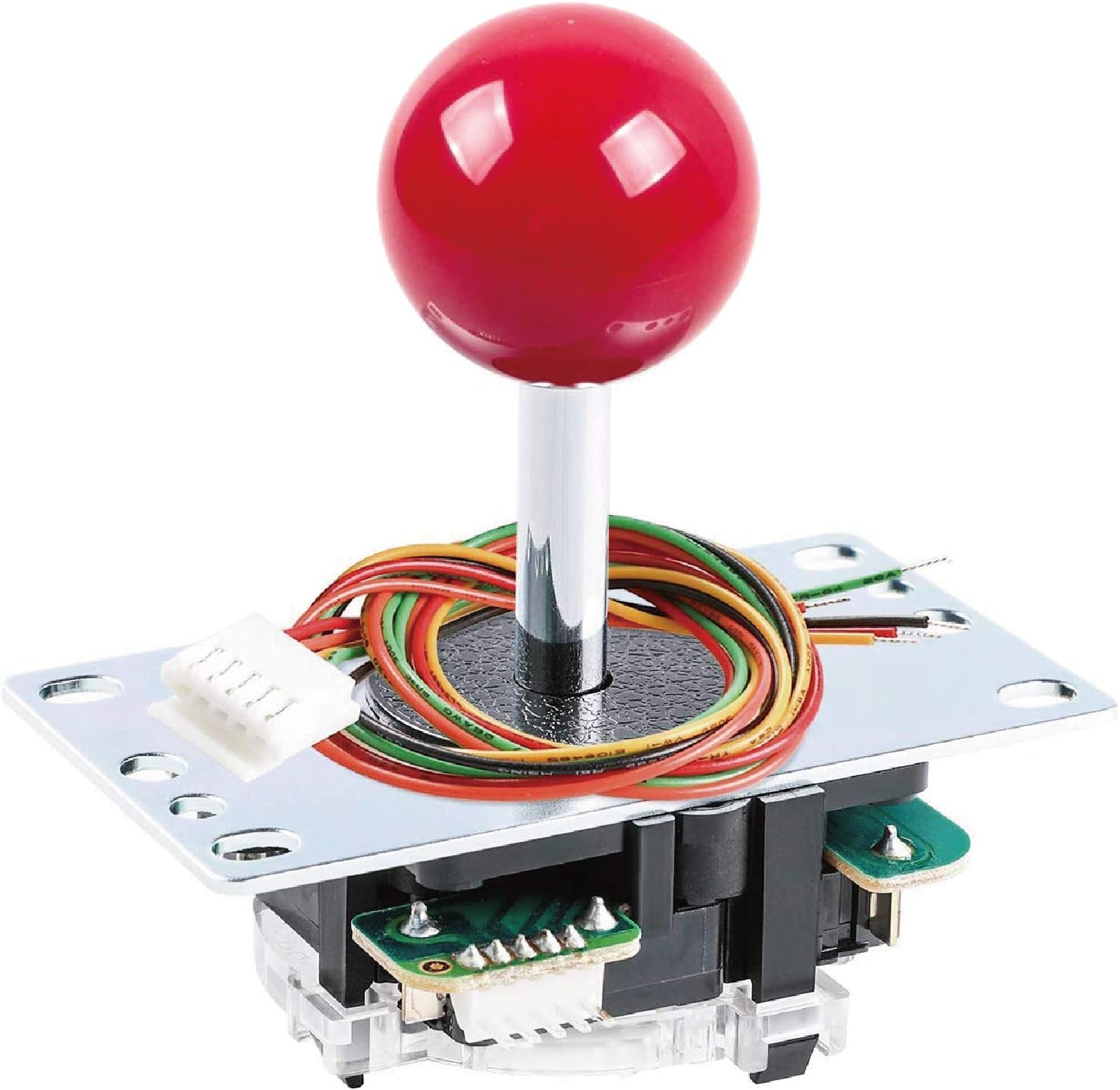 SANWA JLF-TP-8YT Original Joystick Red - for Arcade Jamma Game 4 & 8 Way Adjustable, Compatible with Catz Mad SF4 Tournament Joystick (Red Ball Top) S@NWA