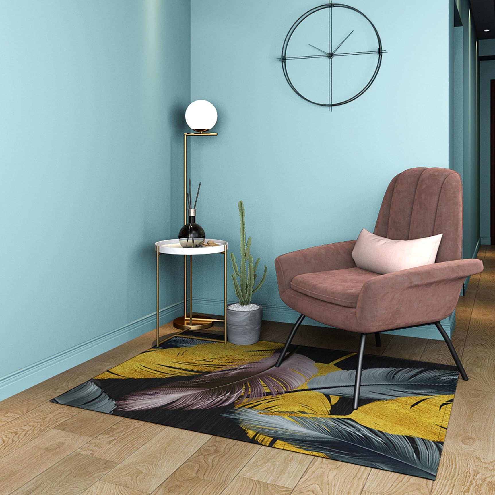 Tappeto Cucina Passatoia 74 x 200 cm Antiscivolo - Lavabile - Morbido e Resistente Antimacchia Multiuso Tappeti Runner Cucina per Soggiorno Camera da Letto Corridoio, A