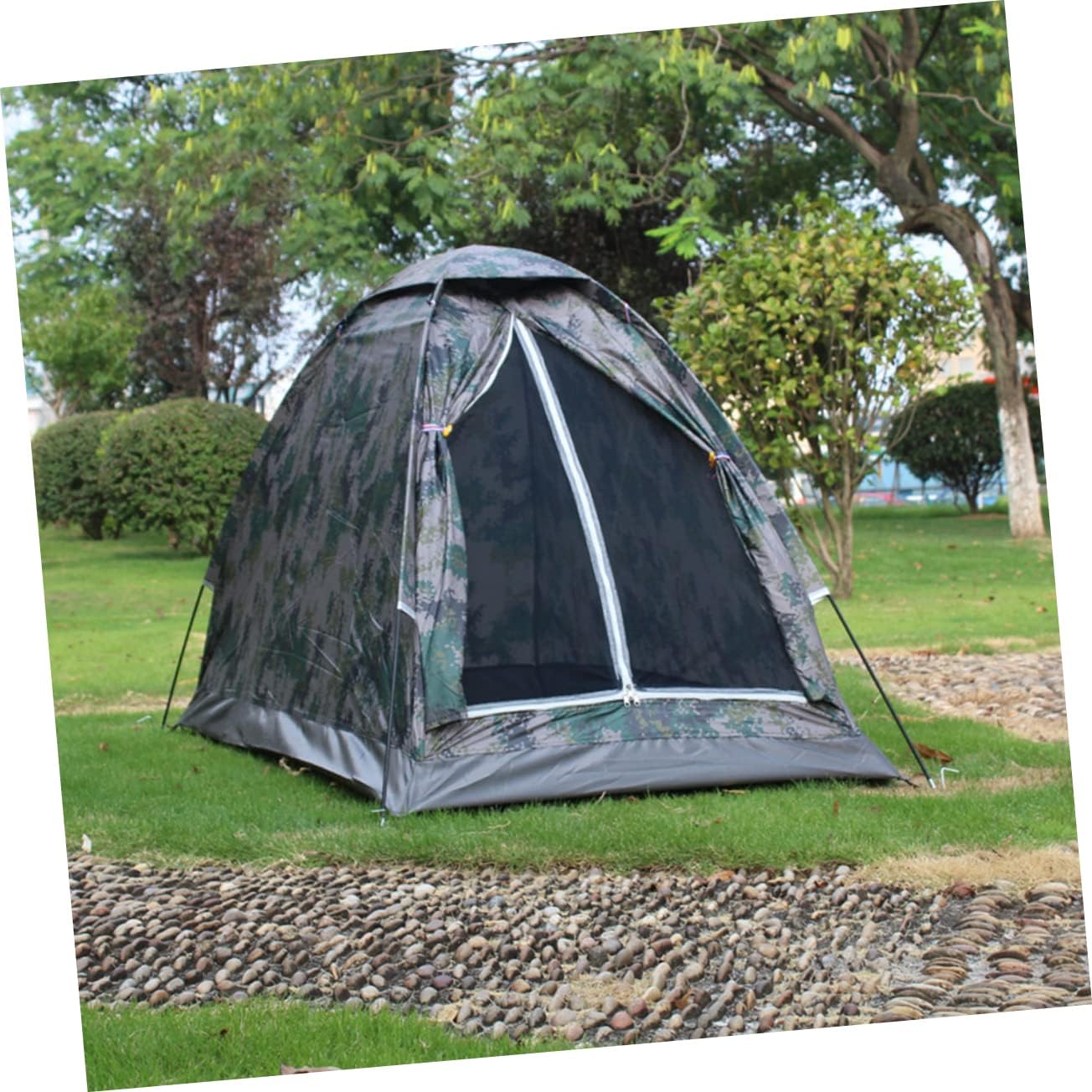 1pc Lightweight Outdoor Camping Tent Rainproof Shelter for Hiking Fishing and Beach Activities Portable Easy to Carry Design