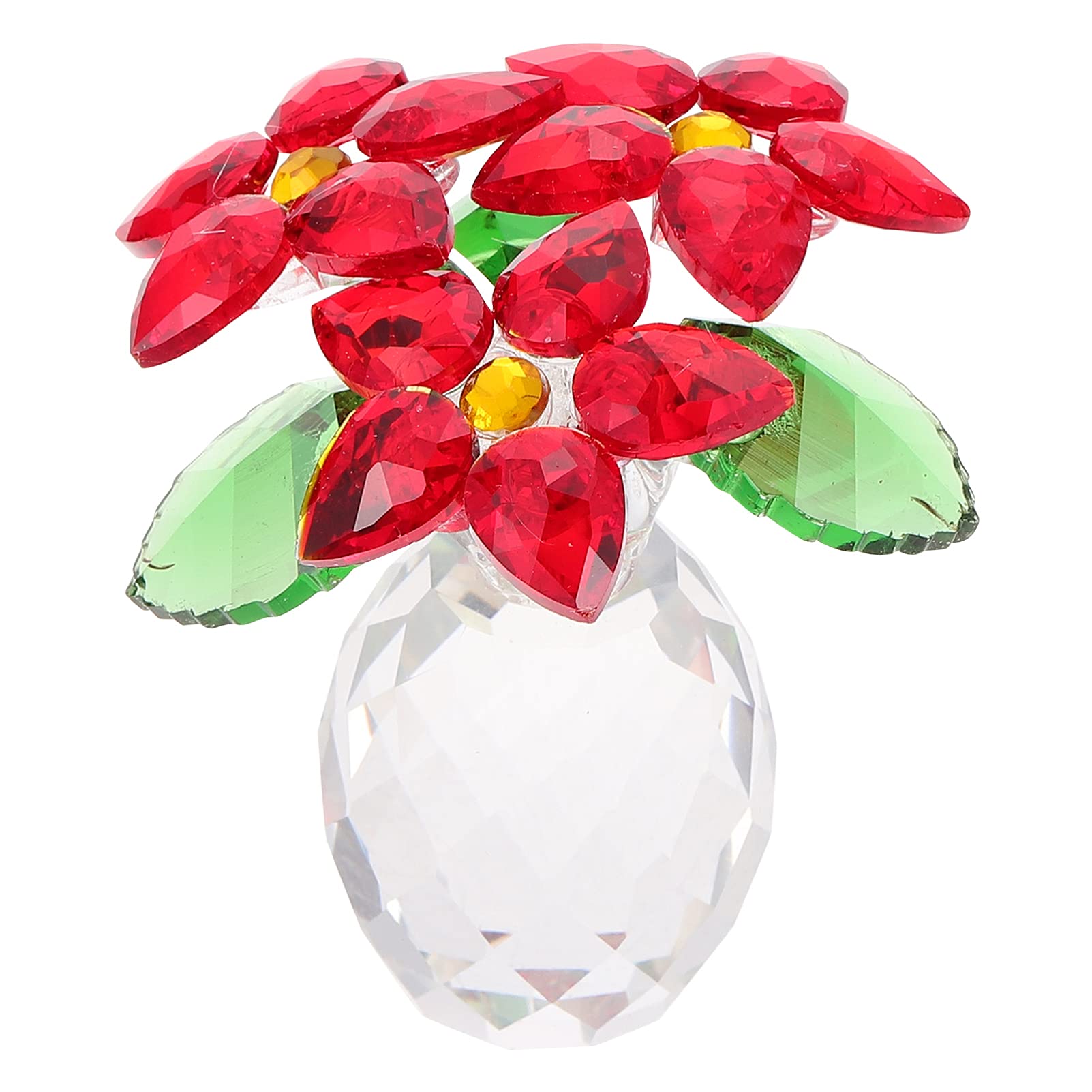 Amazon.de: Kristall Miniatur Figur Poinsettia Kristall Glas Sammlerstck  Weihnachtsstern Statue Figur Feng Shui Bonsai Glasblume Poinsettia deko fr  Weihnachten Zuhause Tischdeko