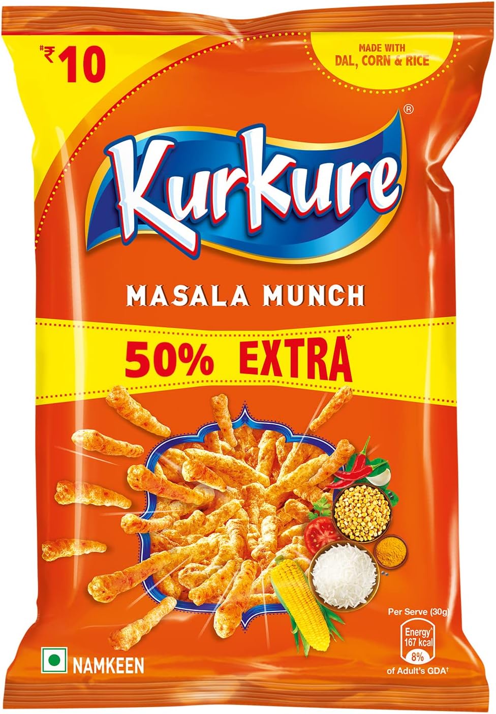 Kurkure Masala Munch Indian Import 39.5 g