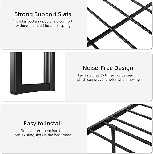 Miniatura 4 de GAOMON Base de cama matrimonial con cabecero de luces LED RGB y 2 cajones de almacenamiento, cabecera de almacenamiento, cama de plataforma tapizada