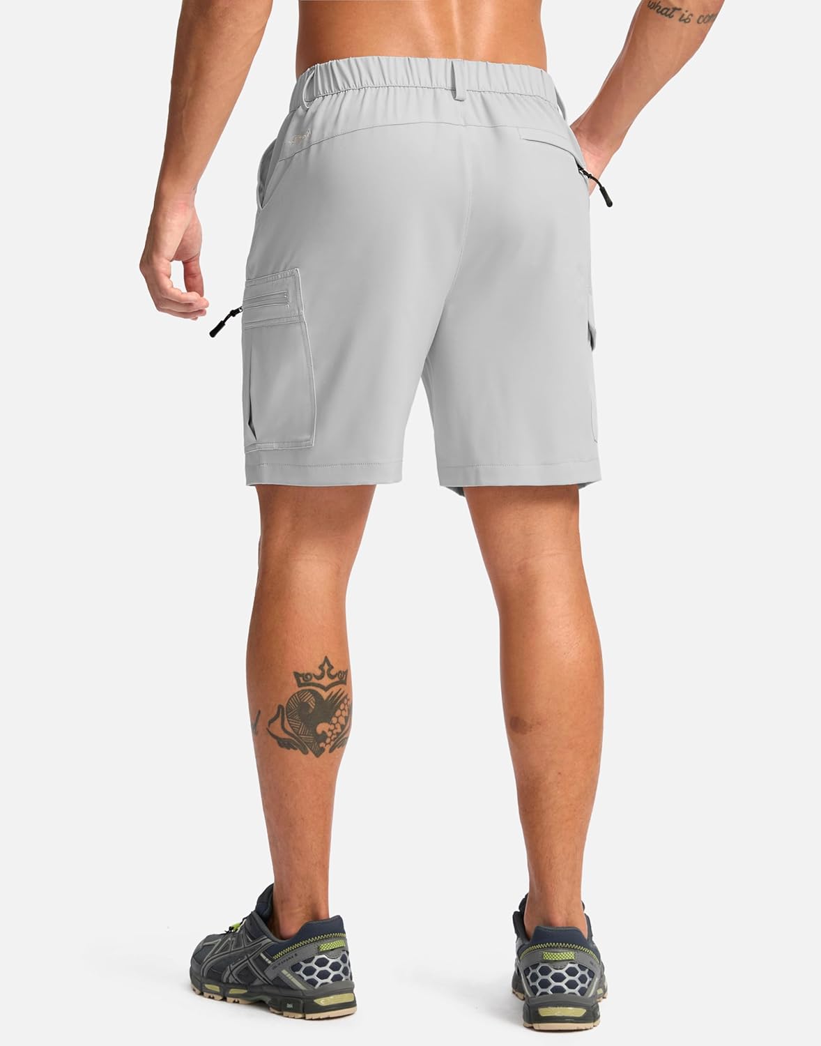 Pudolla Men's Hiking Cargo Shorts 7" Lightweight Quick Dry Casual Work Shorts for Men Summer Travel Golf with 5 Pockets - Image 3