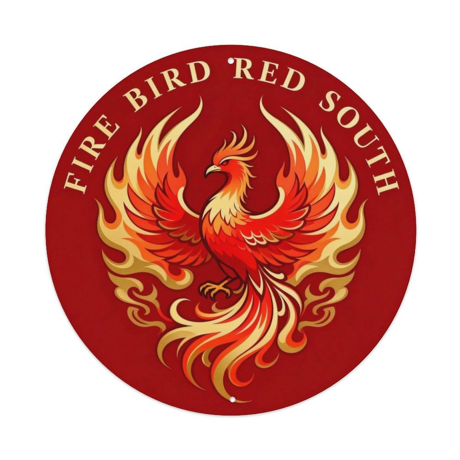 Fire Bird Red South Metal Tin Sign Plaque