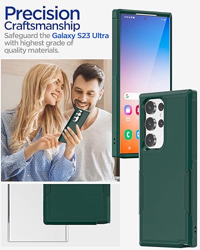 Miniatura 10 de AICase Clip para cinturón para Samsung Galaxy S23 Ultra - Funda con protector de pantalla protección resistente contra caídas de cuerpo completo