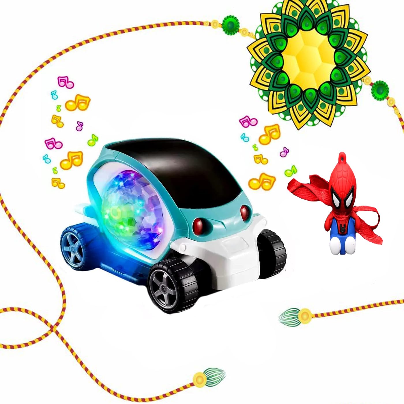 PELO Kids Cartoon Rakhi With Combo Toy for kids girls brother sister return gift items for Raksha Bandhan festival Pack of 1 (stunt car with rakhi) (B0D9YNB9CN) Amazon Price History, Amazon Price Tracker